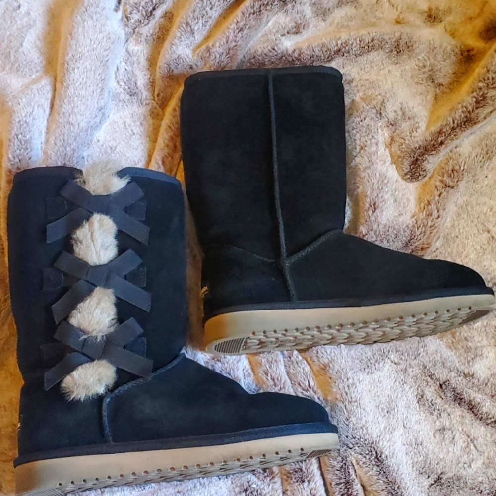 Womens Black Koolaburra Ugg Boots Tall size 7 NIB